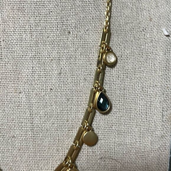 Lucky Brand Gold and Black Necklace with Dainty Design NWT #LBNK7 - Picture 6 of 7